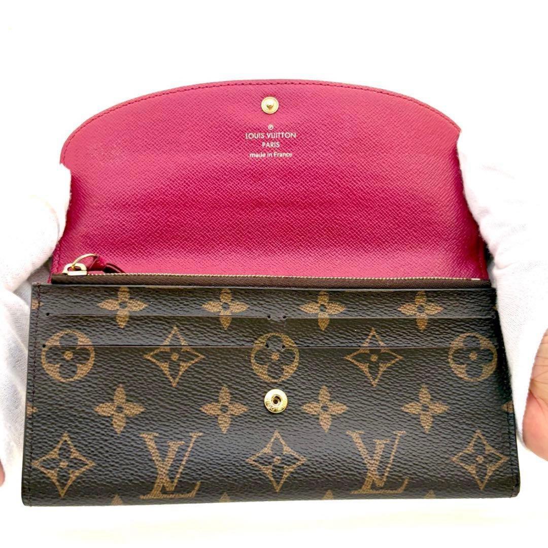 【鑑定済・箱袋付】 ルイヴィトン モノグラム ポルトフォイユ エミリー 超美品
