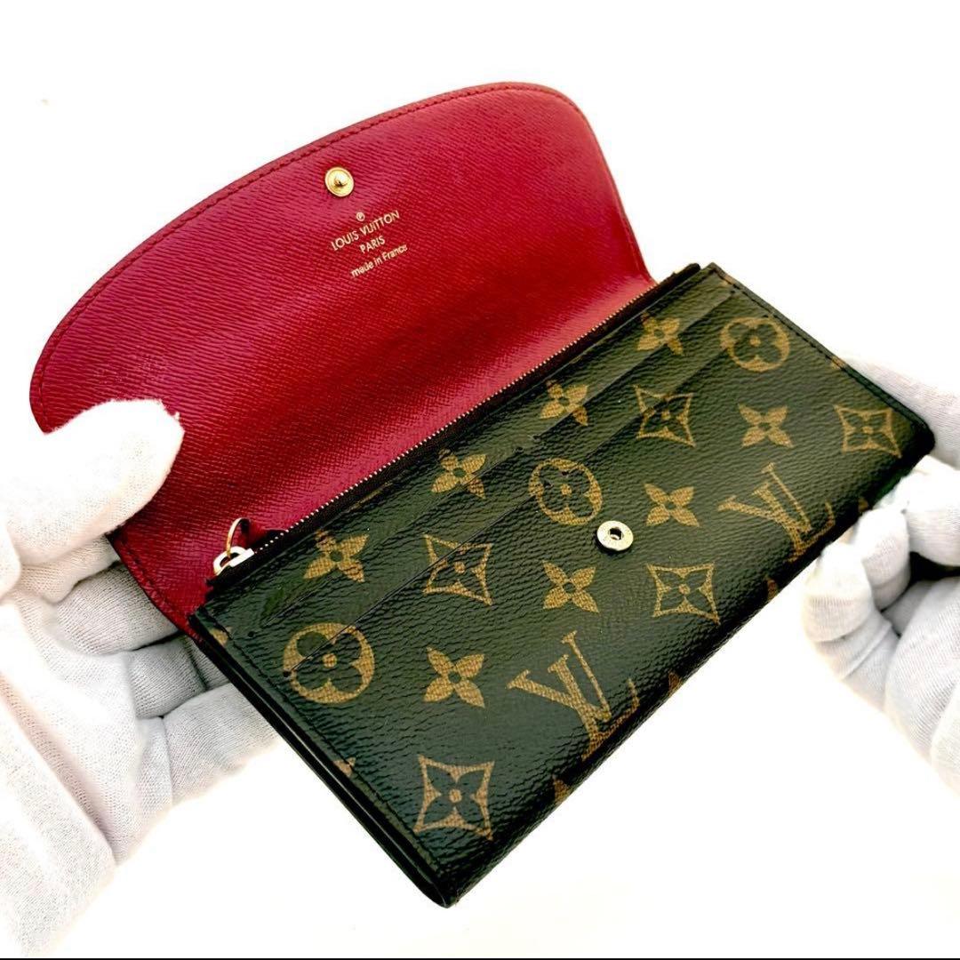【鑑定済・箱袋付】 ルイヴィトン モノグラム ポルトフォイユ エミリー 超美品