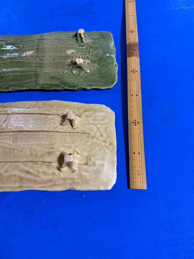 大洞陶房　有光武元 長方形皿２枚