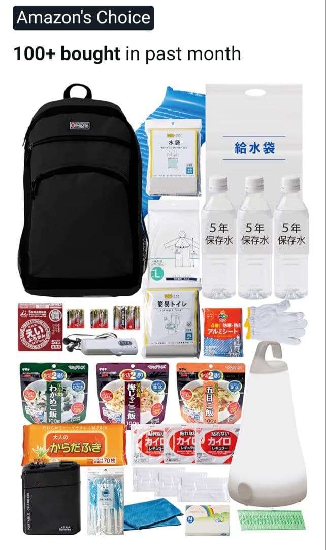 防災セット　ブルー