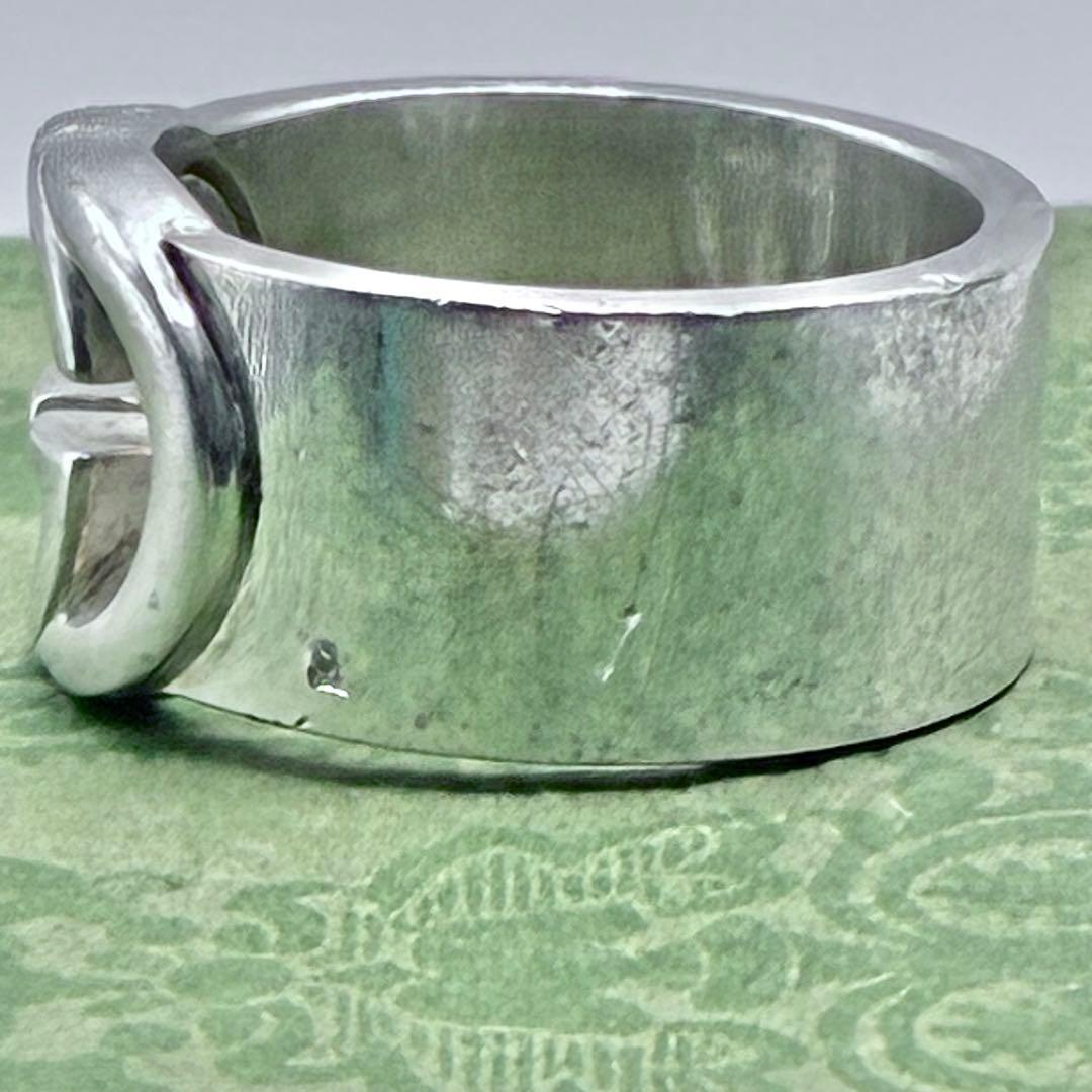 グッチ　14号　インターロッキング　リング　指輪　シルバー925