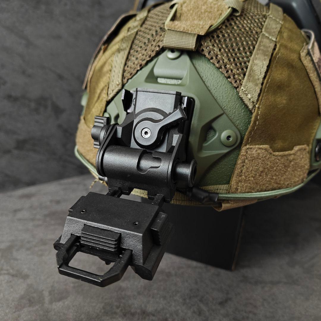 新品 実物NIJ IIIA防弾ヘルメット Fast SFタイプ ODフルセット