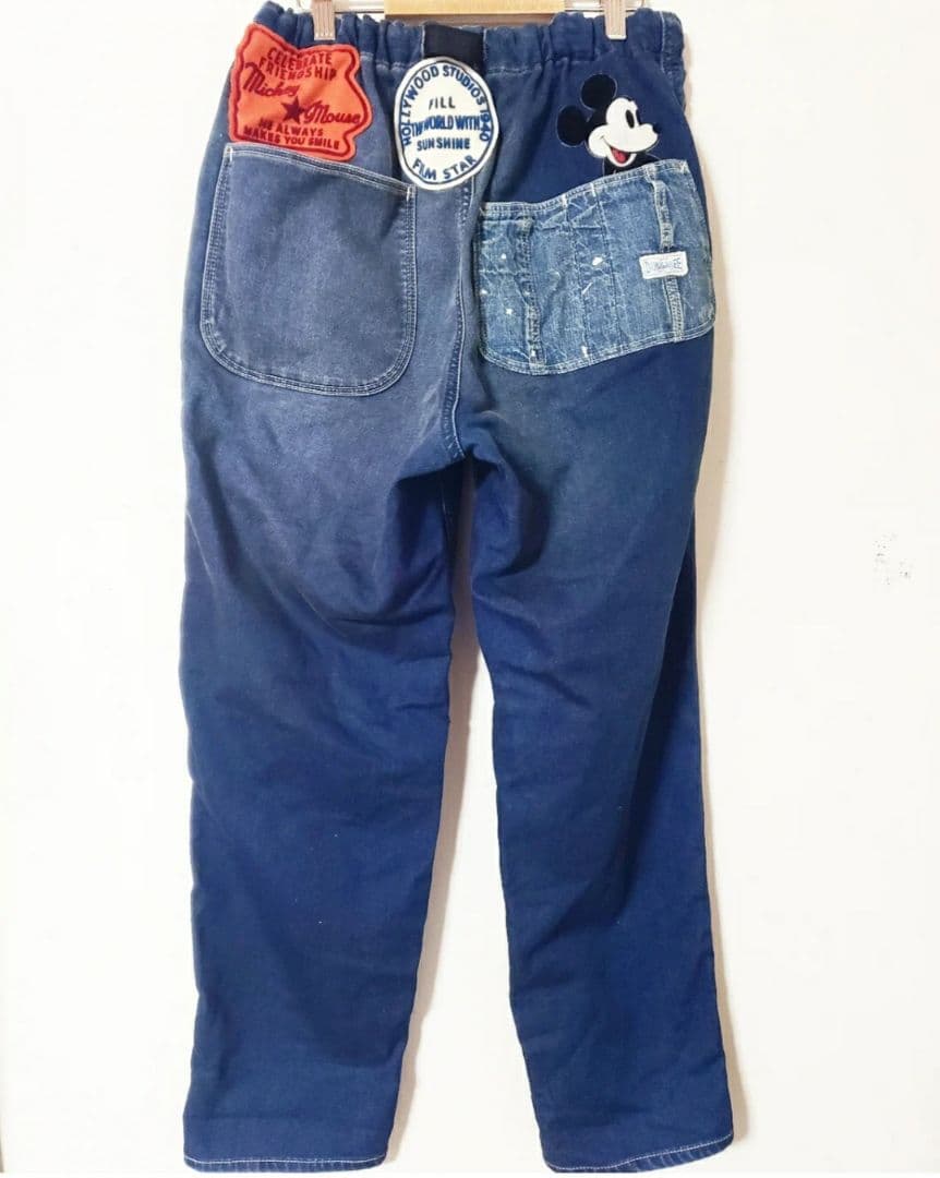 デニムダンガリー ミッキー コラボ　02 160 未使用　タグ付き
