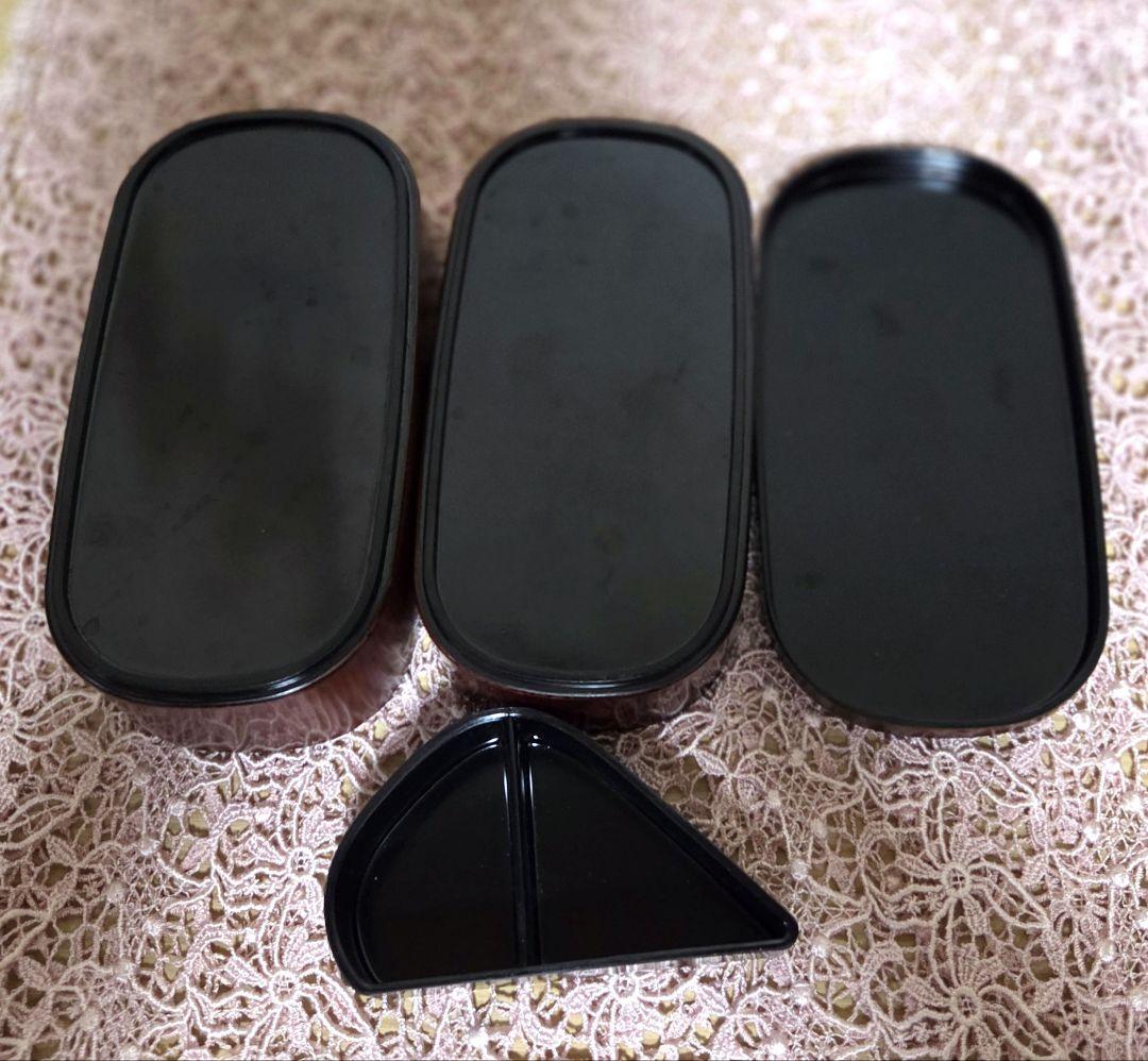 漆塗り 天然木　曲げわっぱお弁当箱　未使用保管品