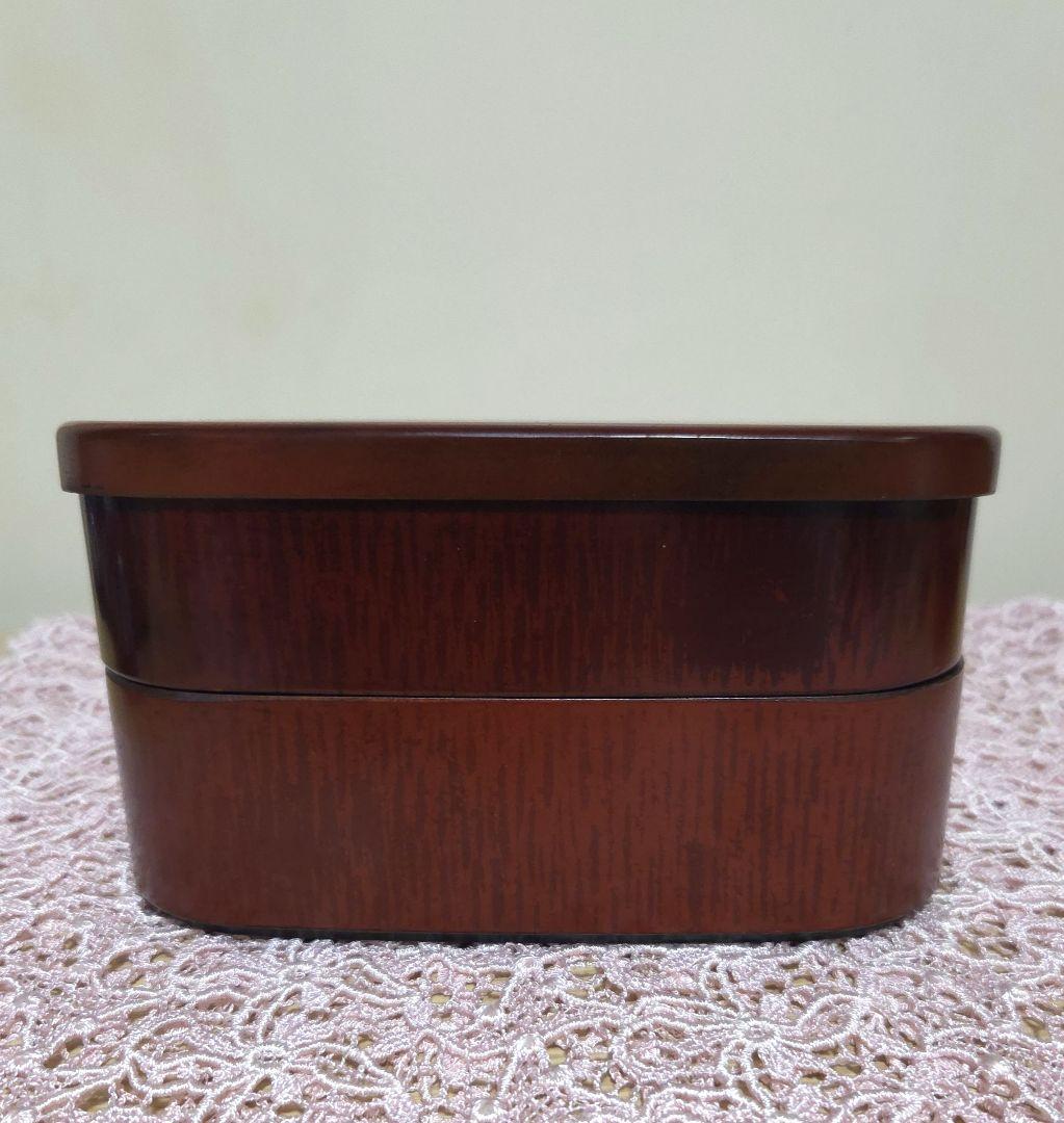 漆塗り 天然木　曲げわっぱお弁当箱　未使用保管品