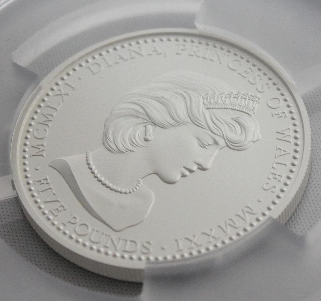 2021年 アセンション島 ダイアナ妃生誕60周年記念 銀貨 PCGS PR70