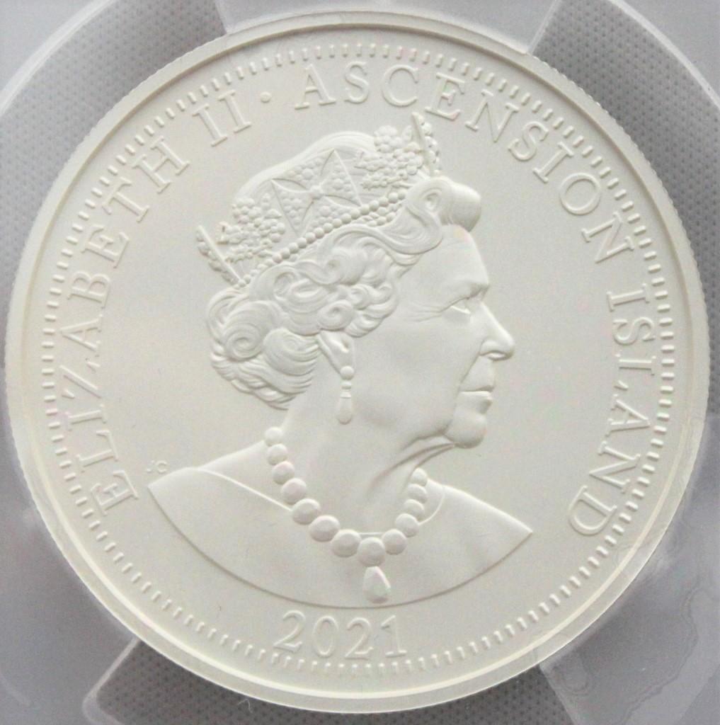 2021年 アセンション島 ダイアナ妃生誕60周年記念 銀貨 PCGS PR70