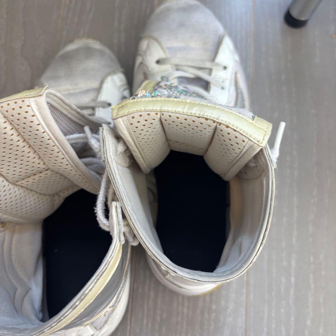 Mizuno ボクシングシューズ ホワイト/シルバー　特注品