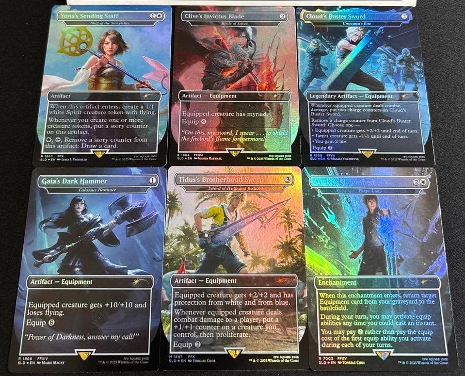 MTG Secret Lair x FF: Weapons Foil 英語 ６枚