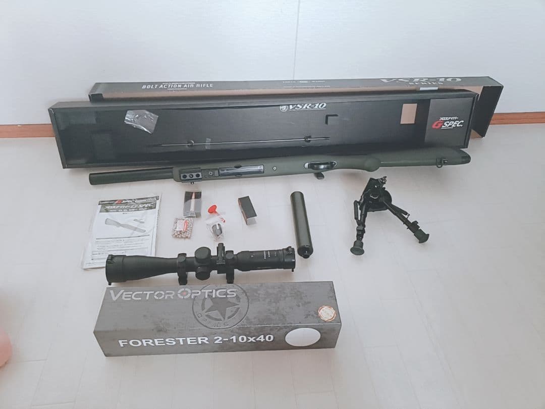 値下中 早い者勝ちVSR-10スナイパーライフルGスペック 東京マルイバイポッド