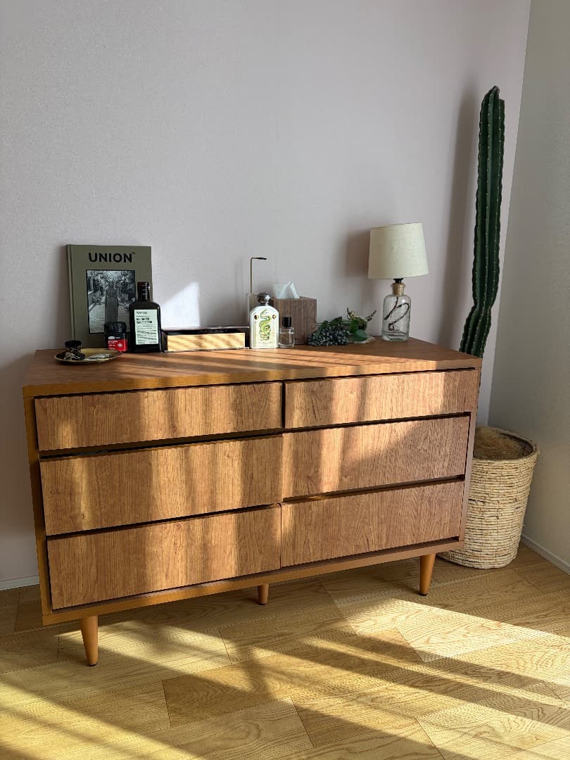 ナチュラルウッド ミッドセンチュリーキャビネット