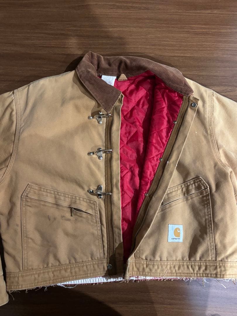 リメイク Carhartt デトロイトジャケット ファイヤーマンジャケット