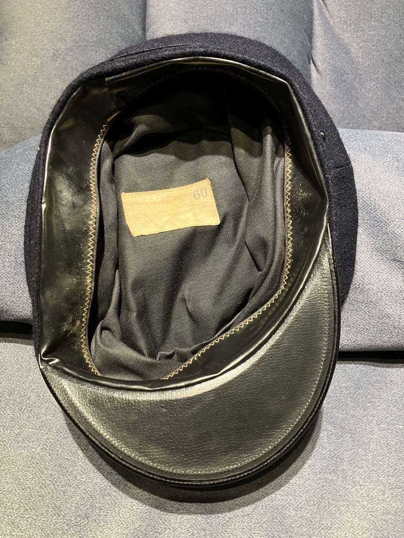 旧日本海軍 将校用 制帽 実物 ヴィンテージ 昭和10年代 サイズ60