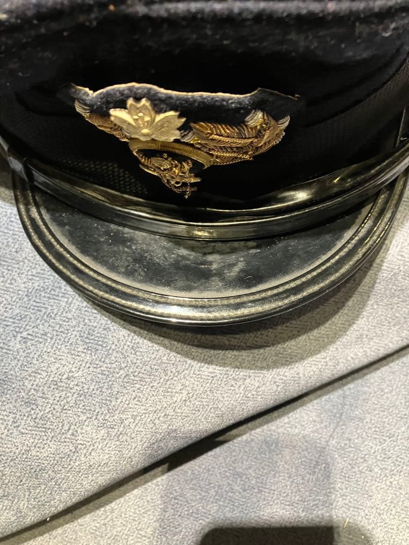 旧日本海軍 将校用 制帽 実物 ヴィンテージ 昭和10年代 サイズ60