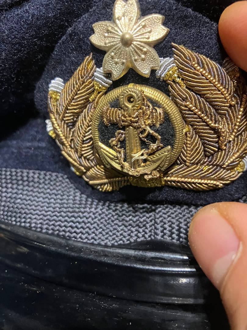 旧日本海軍 将校用 制帽 実物 ヴィンテージ 昭和10年代 サイズ60