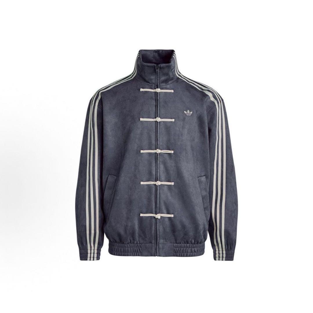 中国限定 アディダス 蛇年トラック スエード ジャケットダークグレー L