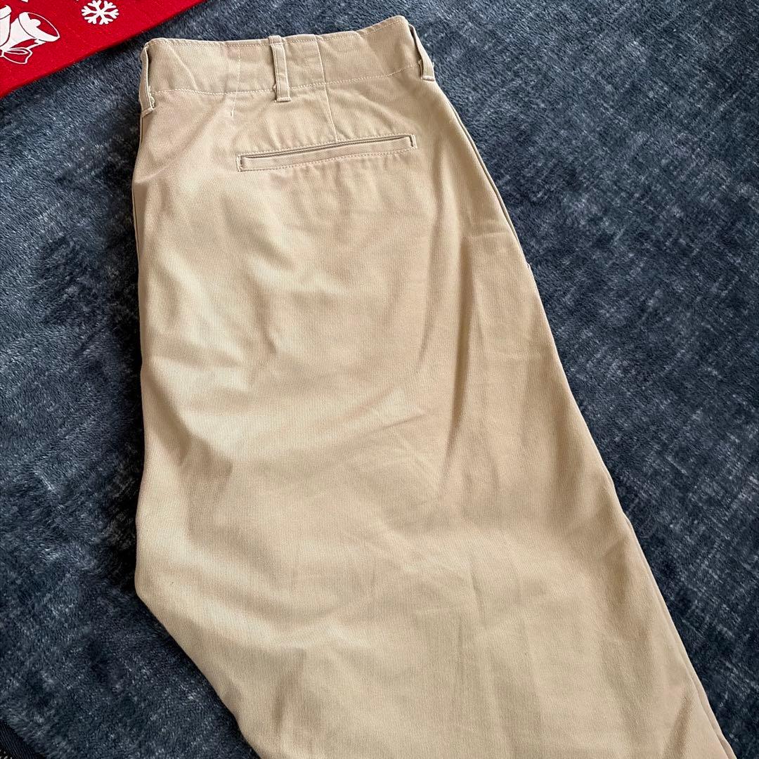 Real McQueen ベージュ チノパン 34