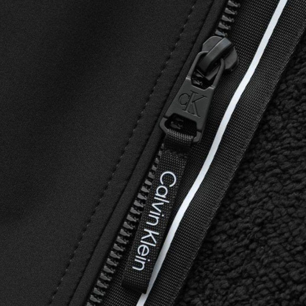 【M】  カルバンクライン フードジャケット 裏ボア/黒