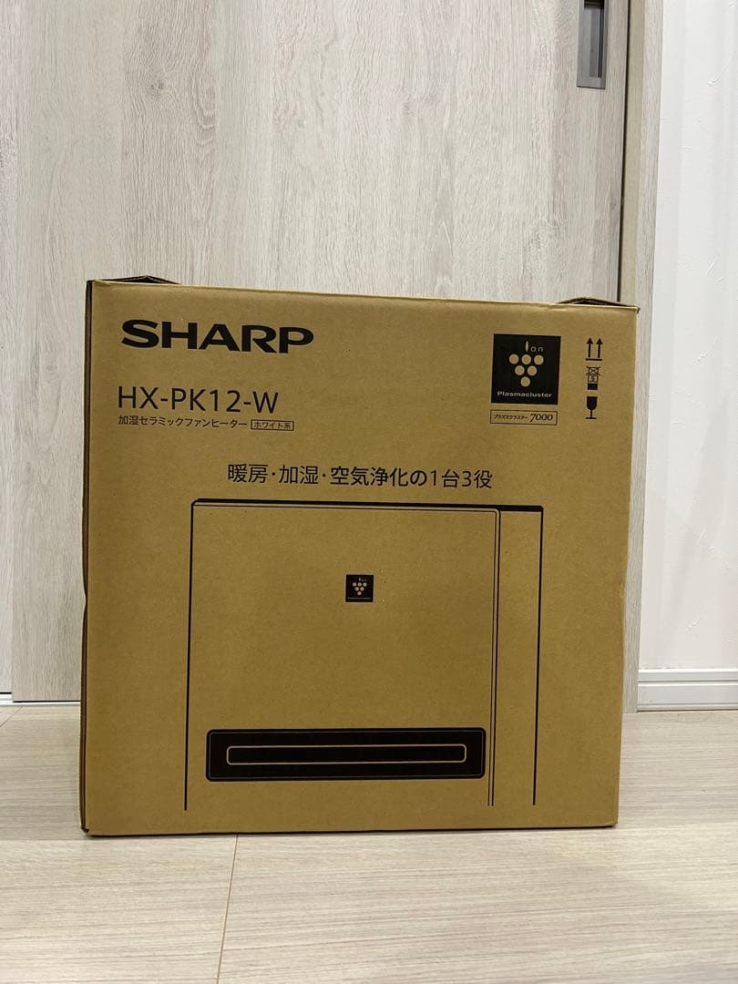 シャープ 加湿セラミックファンヒーター HX-PK12-W