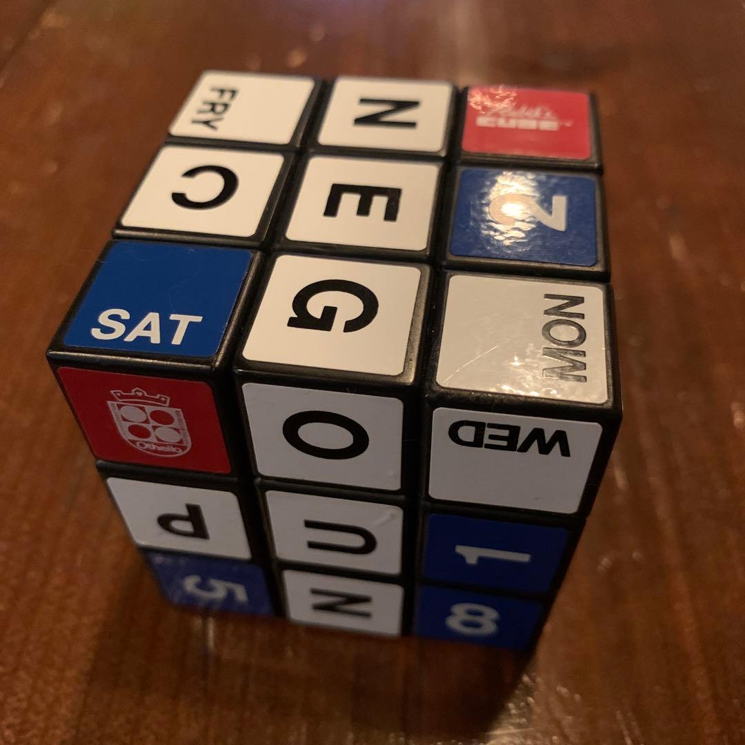 1983当時物ルービックキューブ オセロ選手権 10周年記念 カレンダー ツクダ