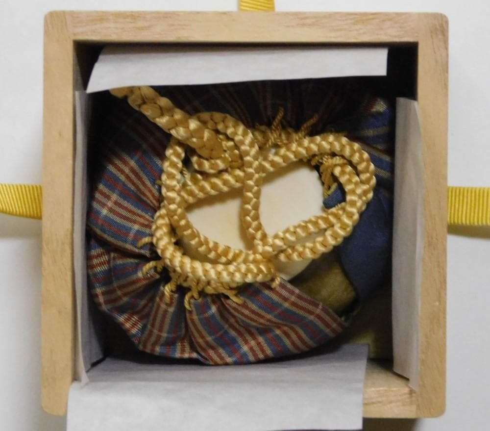 【鳳凰堂】廣前心斎 堀内宗心『志戸呂茶入 銘 福の神』茶道具 小林栖湖 真作保証