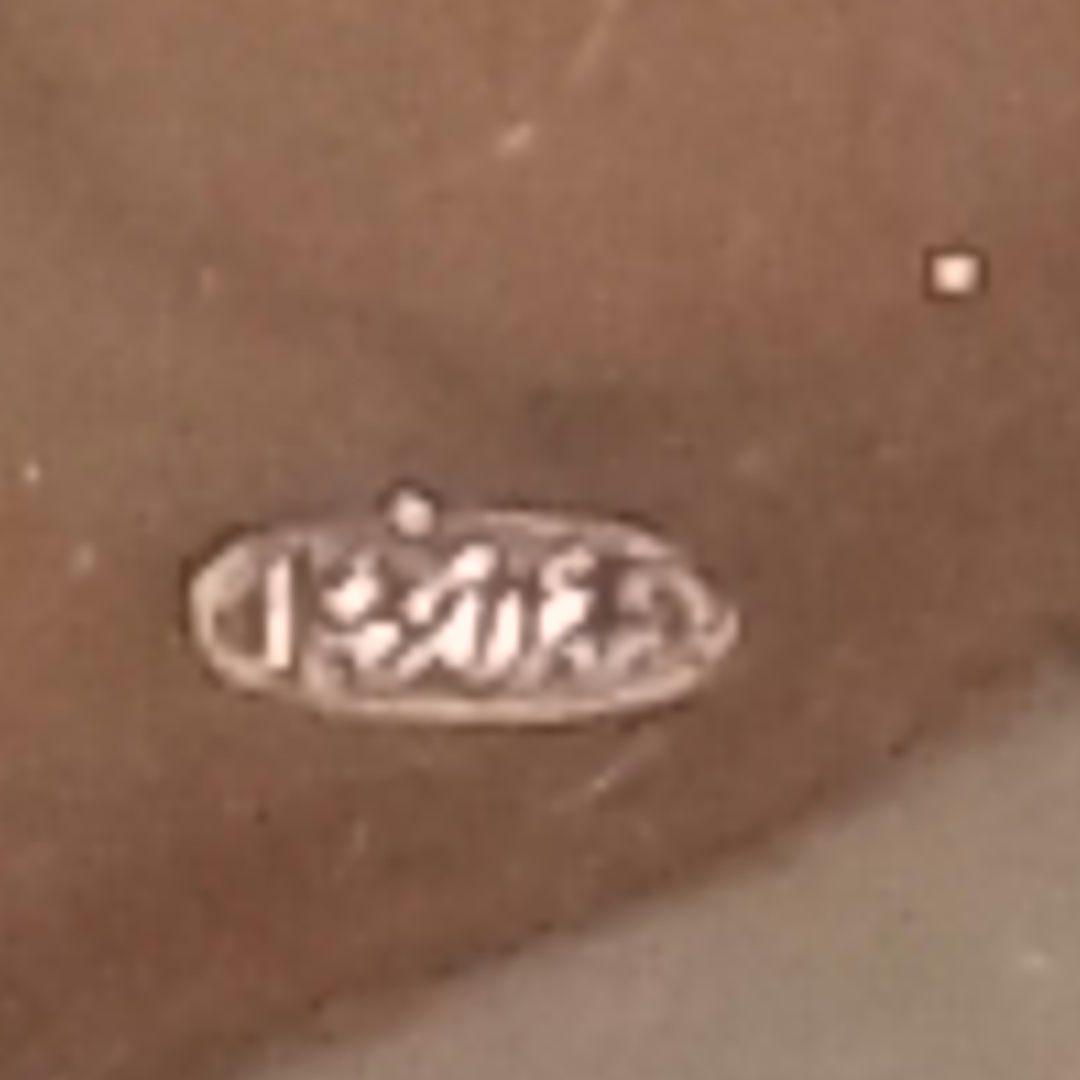 有田焼　トシカネ　俊兼　ポーセリン 蘭の花 ブローチ、ペンダントトップ　美品