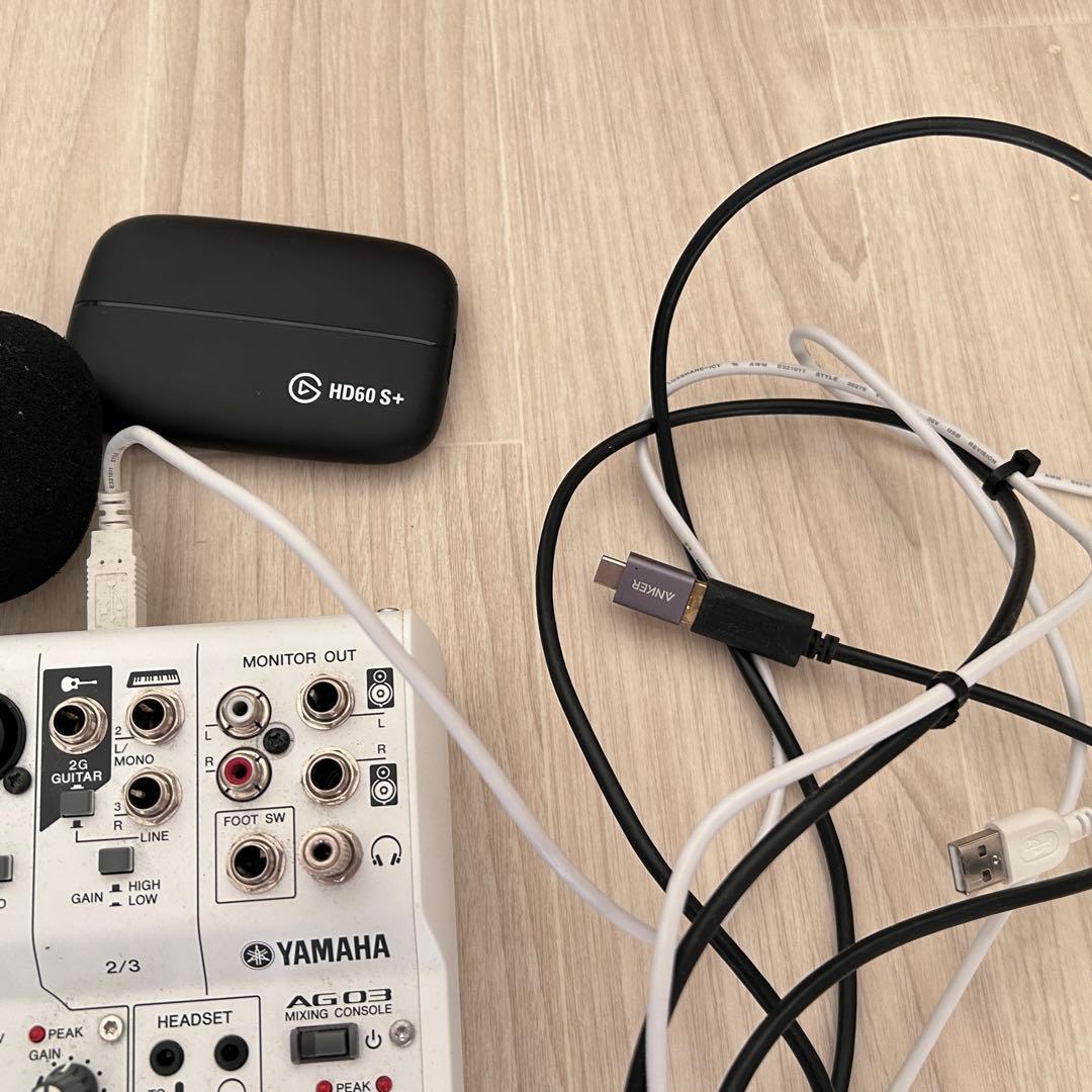 YAMAHA AG03 MK2 AT2020 Elgato HD60 S セット