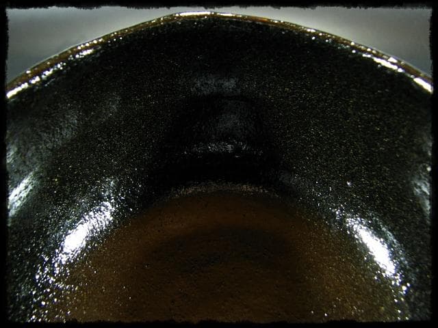 jingo！佐々木 輝夫 虚室 黒茶碗 楽茶碗 四方桟 共箱 d52