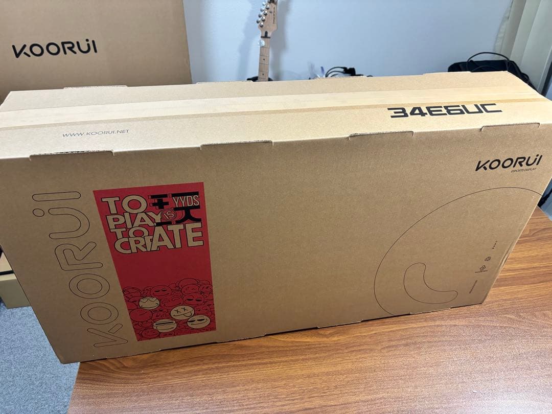 KOORUI 湾曲ウルトラワイドモニター 34インチ