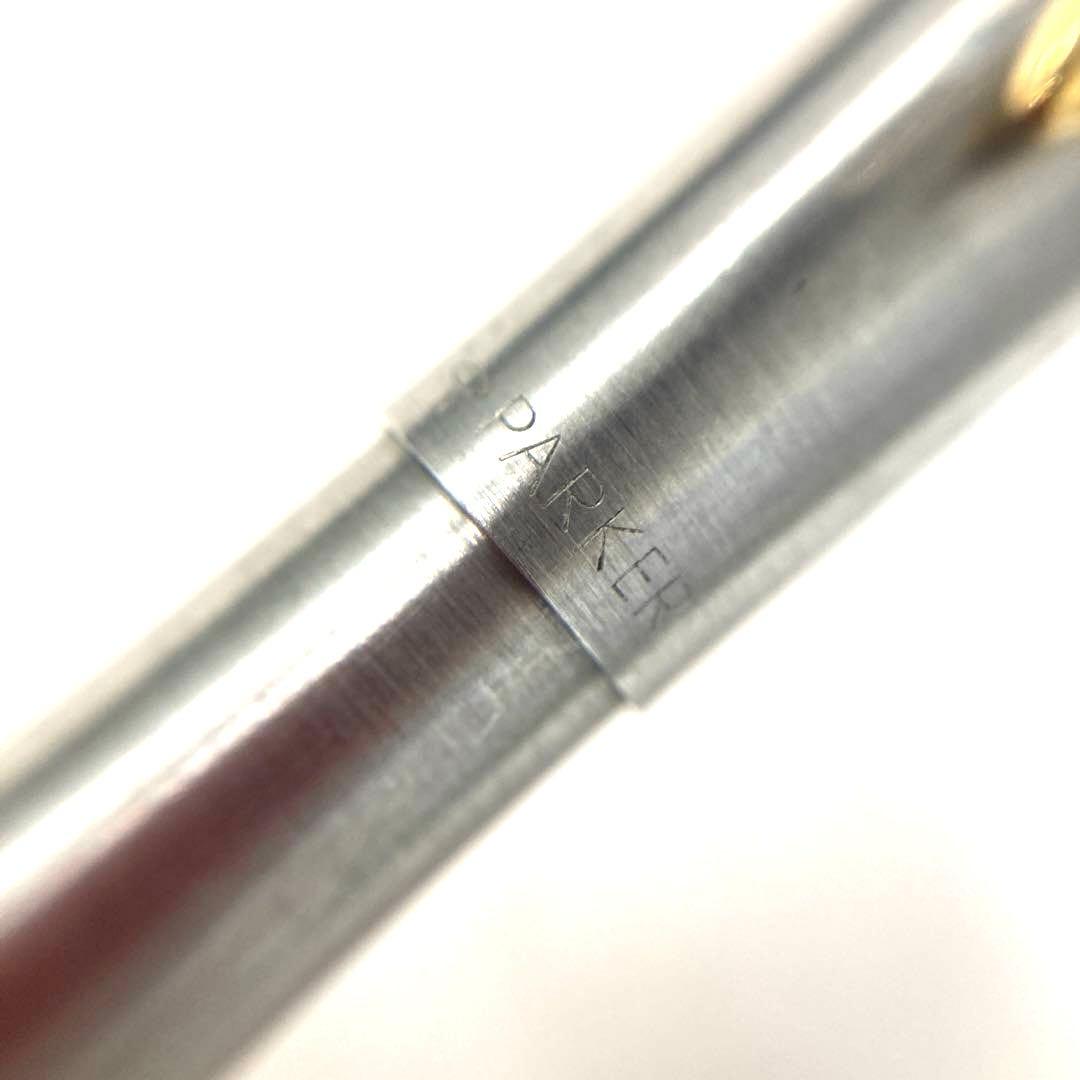【正規品】PARKER ノック式ボールペン　シルバー×ゴールド　アメリカ製