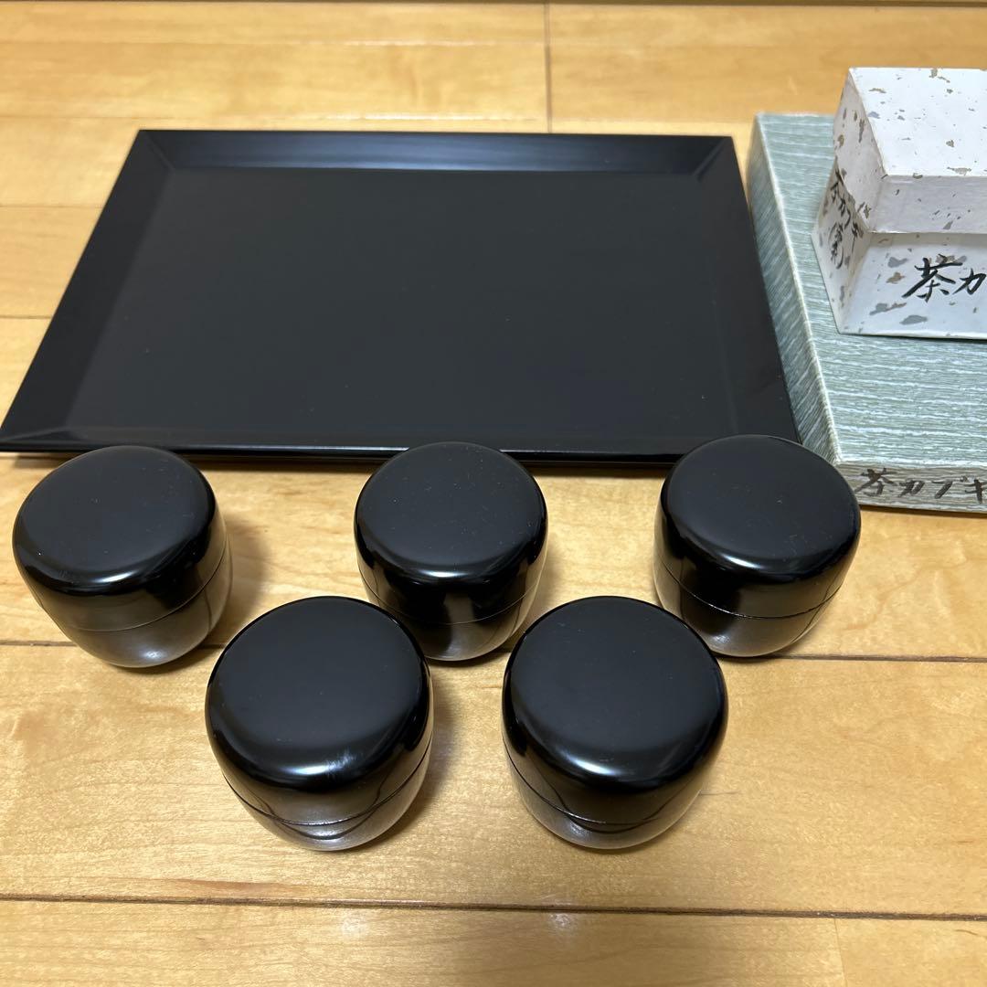 茶歌舞伎盆　小棗　セット　茶道具