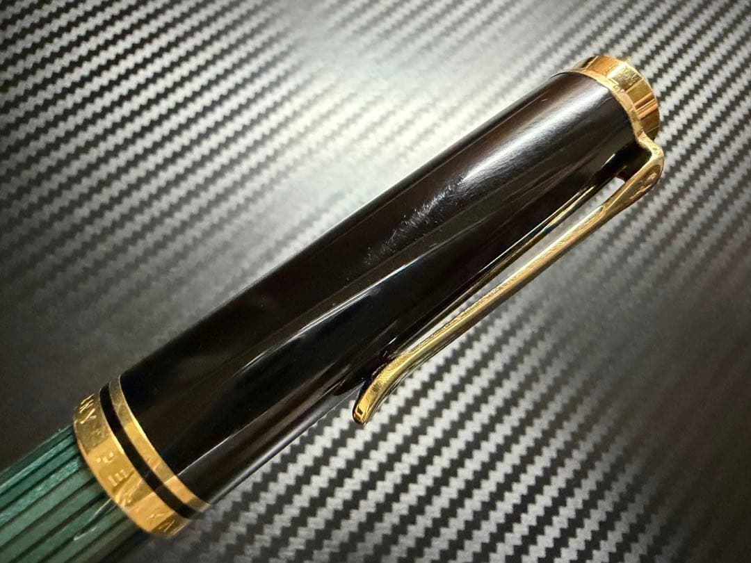 ペリカン スーベレーン M800 緑縞 M 中字 万年筆