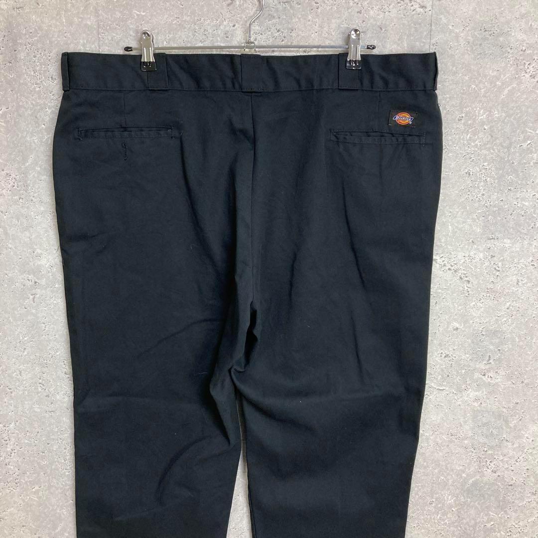 ３枚ディッキーズ874 ブラックチノパン　ワーク　古着W43 L29相当