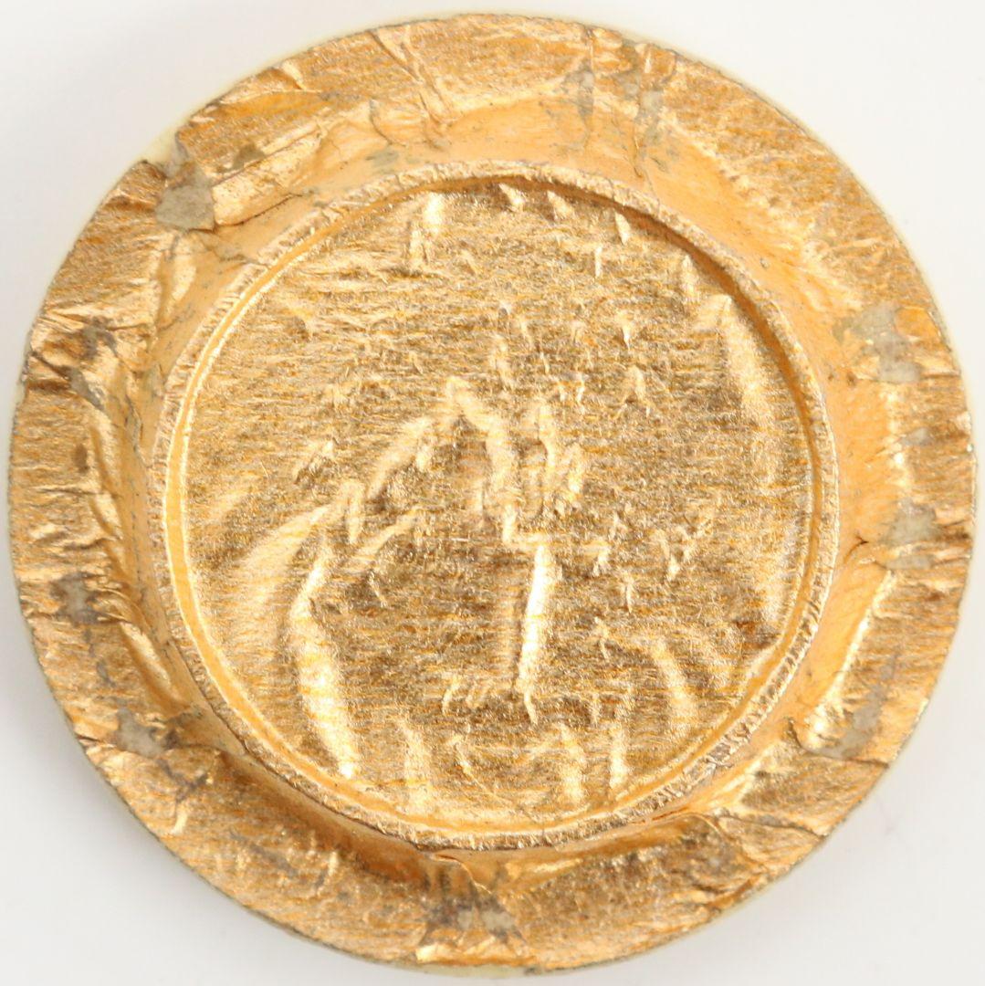 陽炎園 膳所焼 淡海ぜぜ 肩衝茶入 茶道具 仕覆付　V851　NT7