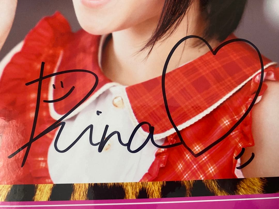 NMB48  近藤里奈　りぃちゃん　絶滅黒髪少女発売記念　直筆サインパネル