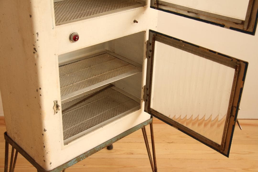 消毒ケース　病院　理容室　店舗什器　古家具　和家具　ビンテージ　アンティーク