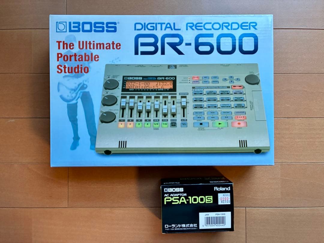 BOSS BR-600 ACアダプター　コンパクトフラッシュ✖️4枚付