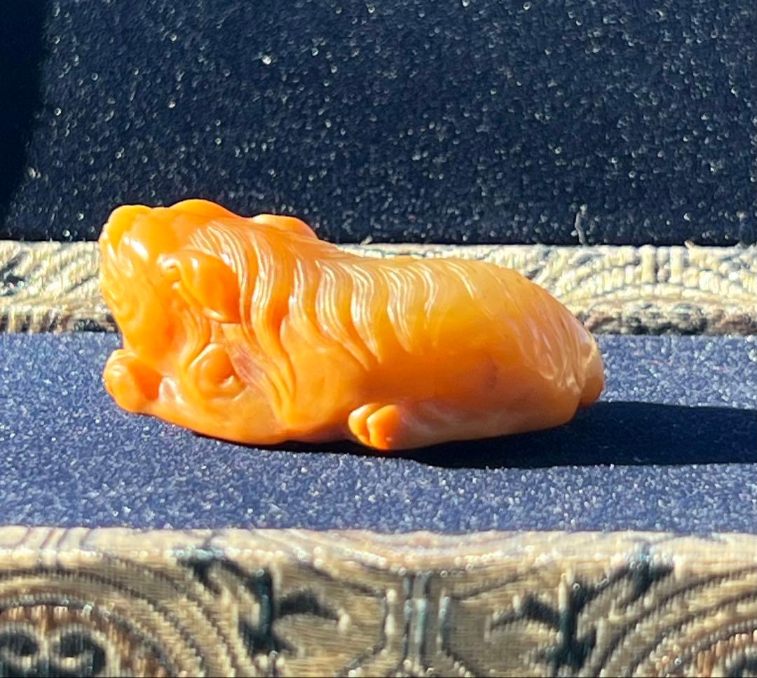 極上 文房具　天然石　田黄石? BL2-01