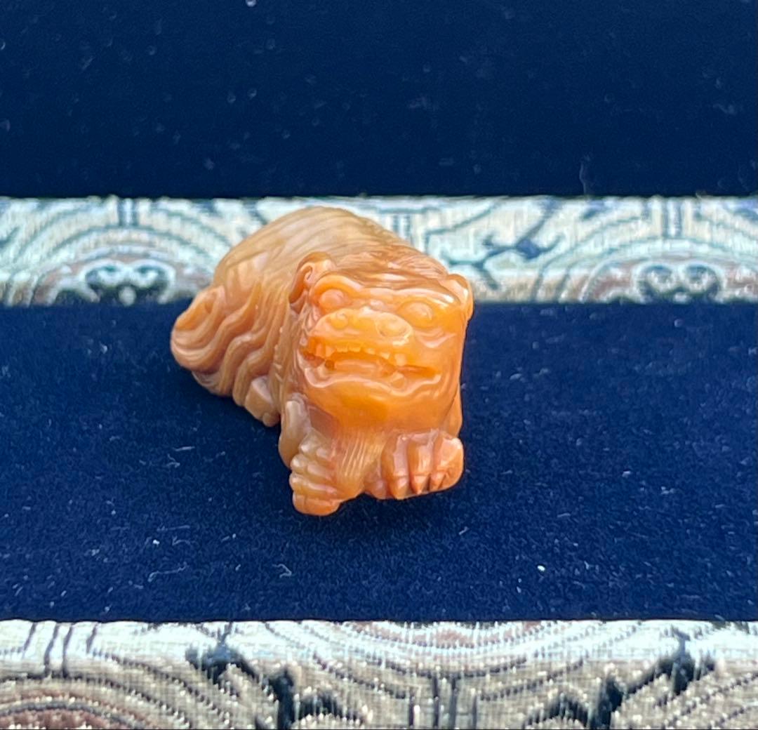 極上 文房具　天然石　田黄石? BL2-01