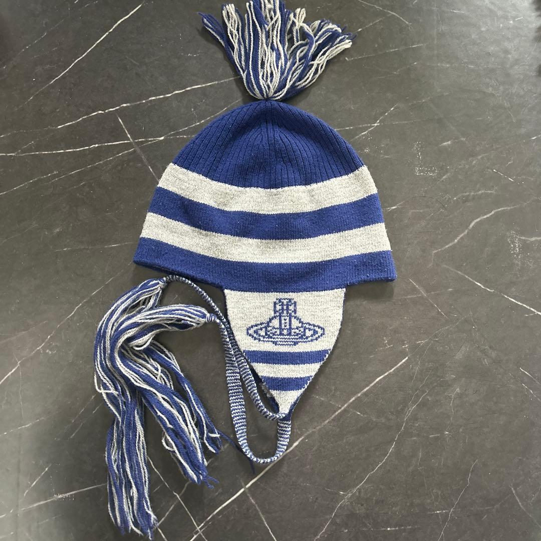美品 Vivienne Westwood ニット帽 耳あて 希少カラー