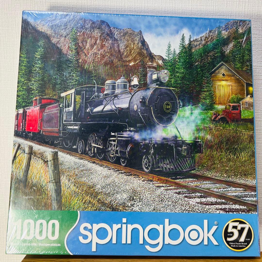【新品未開封】ジグソーパズル 1000ピース「Timber Pass」蒸気機関車