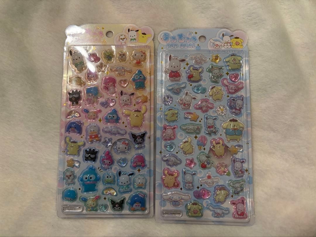 【正規品】サンリオ ボンボンドロップシール ミニ 8種 ＋ うるちゅる 2種