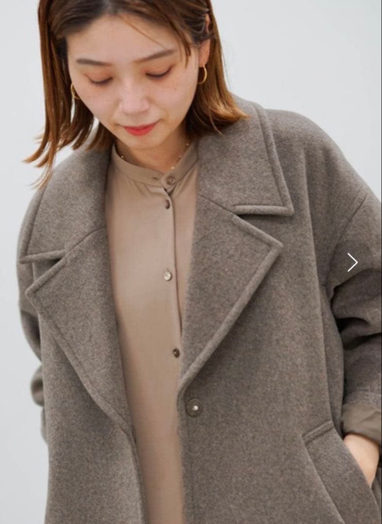 ジャーナルスタンダード スーパー140 ビーバー コクーンコート　XS