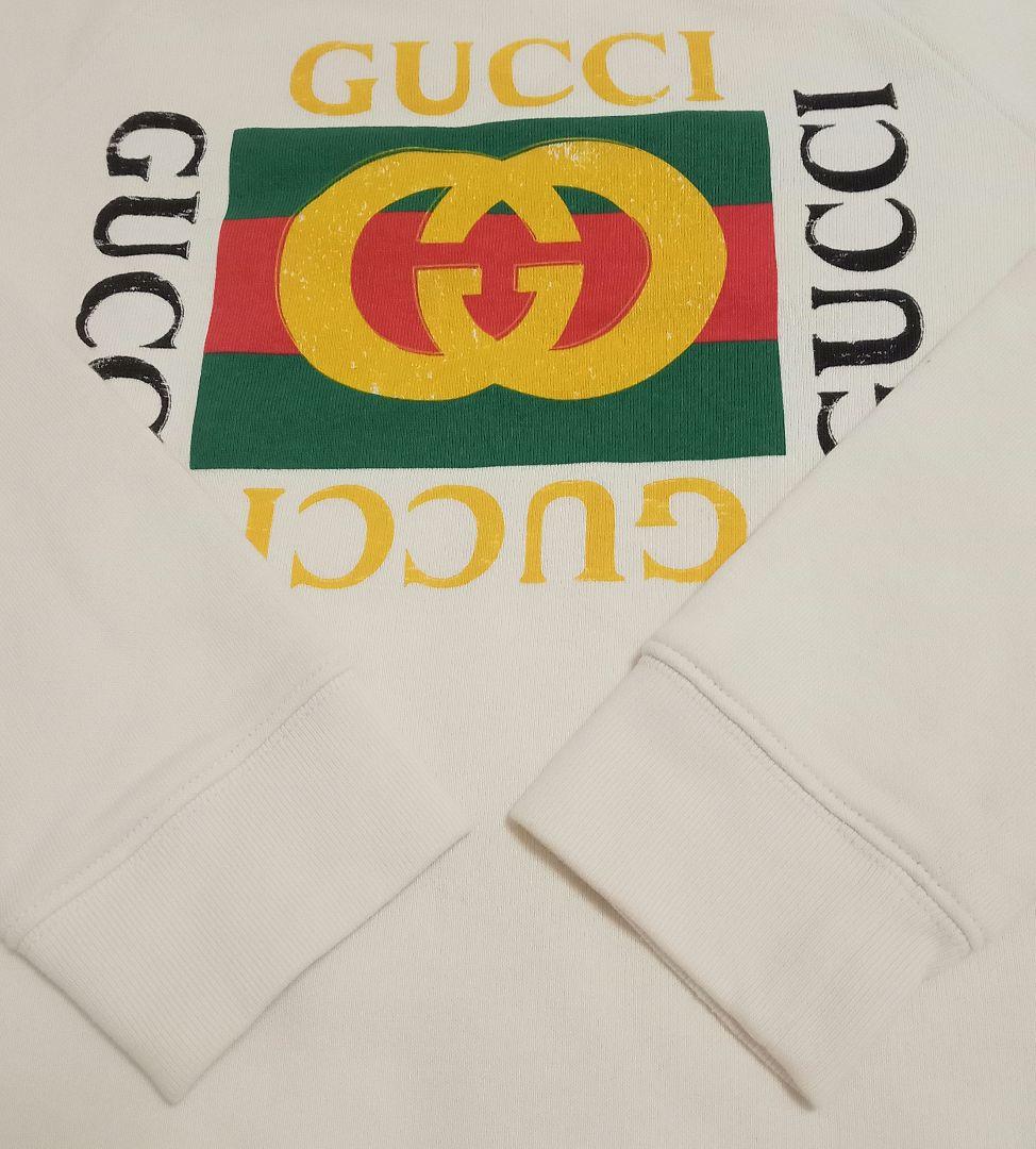 【GUCCI】 グッチ トレーナー ロゴスウェット 　サイズ10