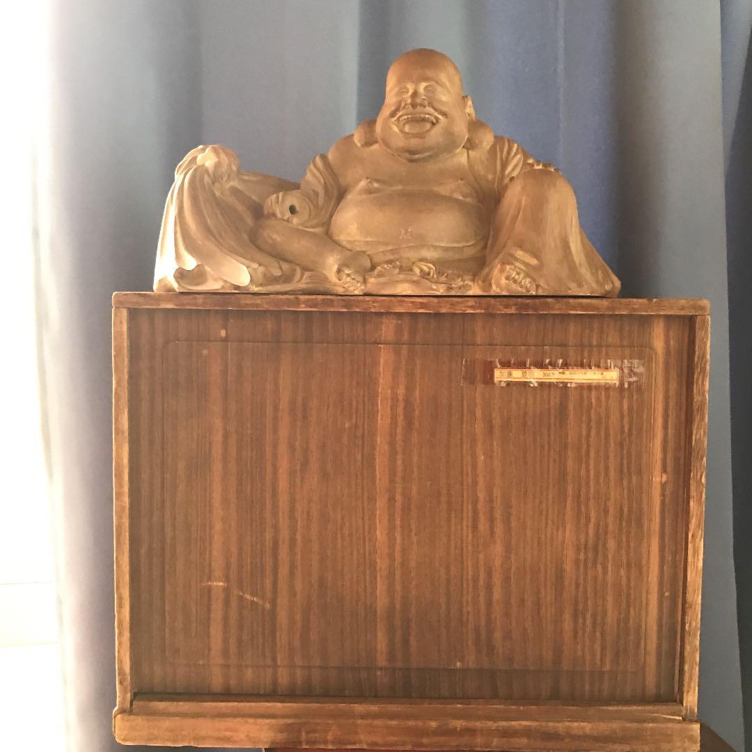 木彫　布袋像？　大黒天像？　加藤　景雲作　大幅値下げ