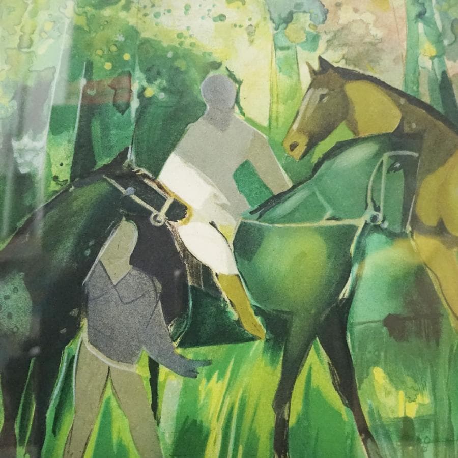 カミーユ・イレール 『乗馬』E.A.13/15 大判 リトグラフ 絵画 美術