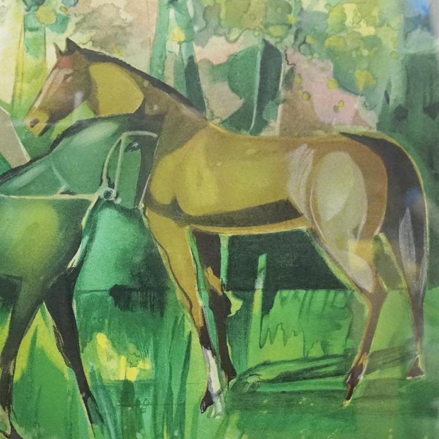 カミーユ・イレール 『乗馬』E.A.13/15 大判 リトグラフ 絵画 美術