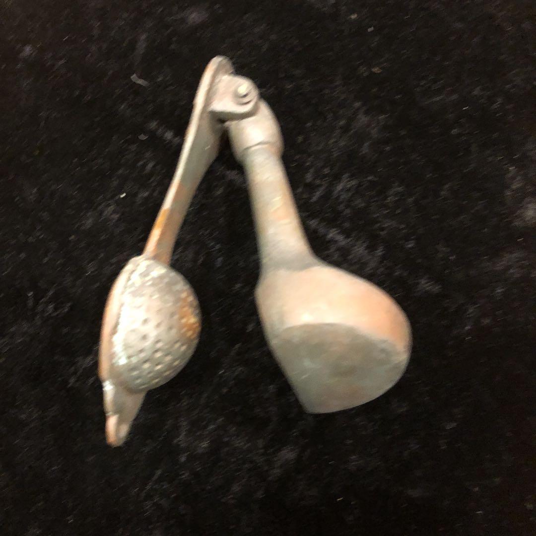 アンティーク　ゴルフクラブ型ドアノッカー