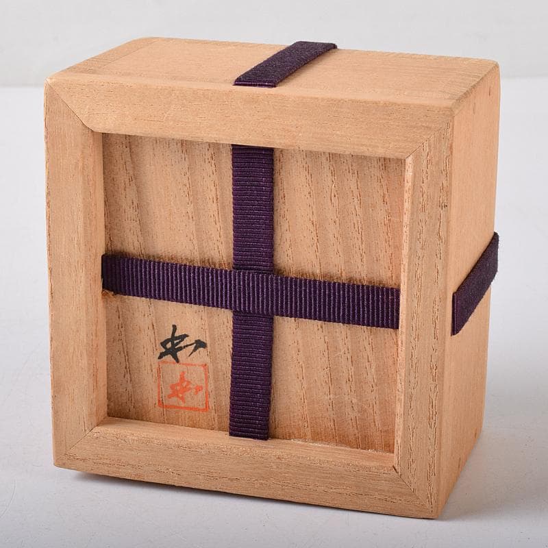 茶道具　鎌倉彫　内金塗　剔紅　堆朱　屈輪香合　在銘　共布　共箱　V　R8209