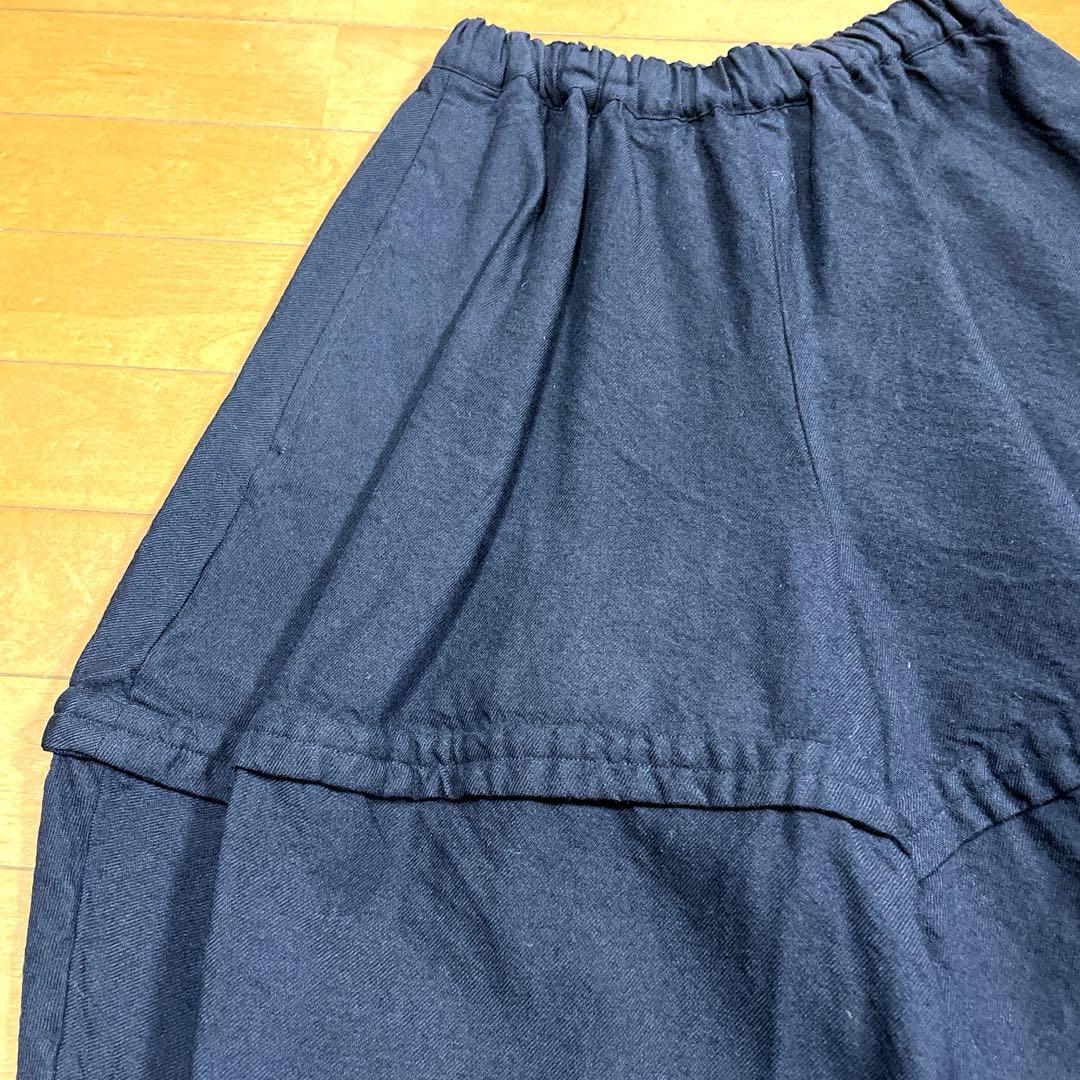 コムデギャルソン中央切り替え ブラック　バルーンパンツ